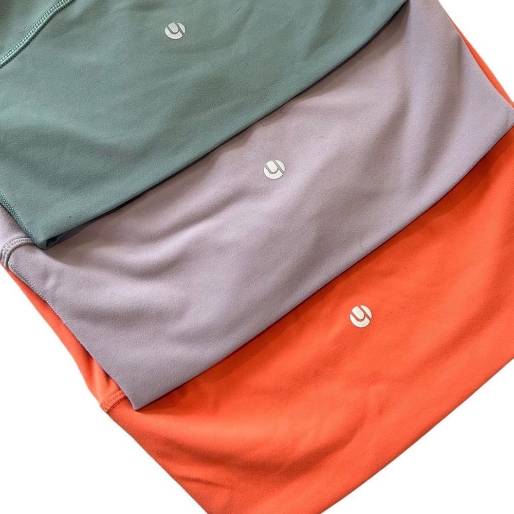 HeyNuts Essential 7/8 Leggings, High Waisted Athletic Yoga Pants 25'' ORANGE